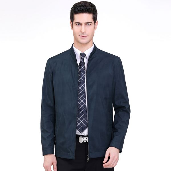 

men's jackets plaid single breasted polyester thin wide-waisted button jackette for men jacketss winter jacket, Black;brown