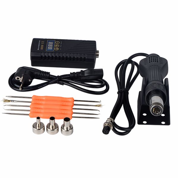 

jcd air gun 220v 110v heat gun rework soldering station 8858 650w air blower ceramic heater nozzle