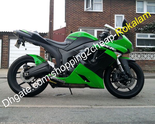 

complete fairings kit for kawasaki zx6r 2007 2008 zx 6r 07 08 zx-6r green black abs moto fairing (injection molding)