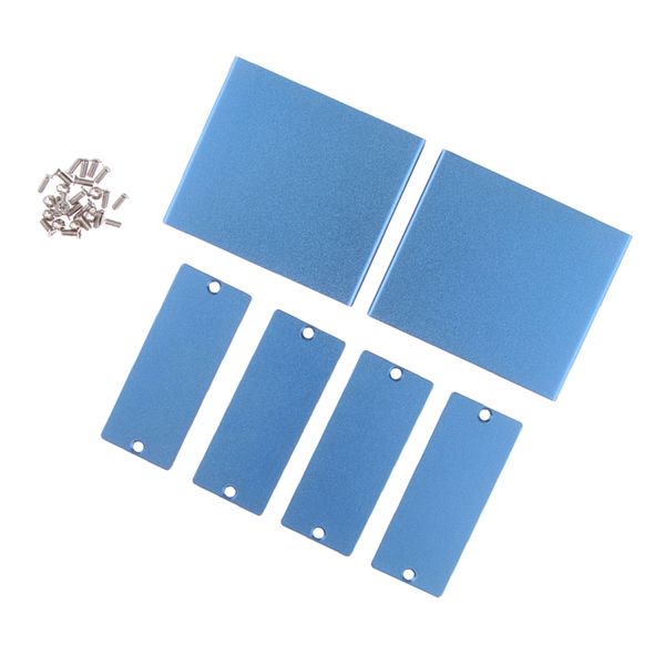 

алюминиевый корпус сетевое устройство desktop корпус box diy комплекты blue (х 2 set