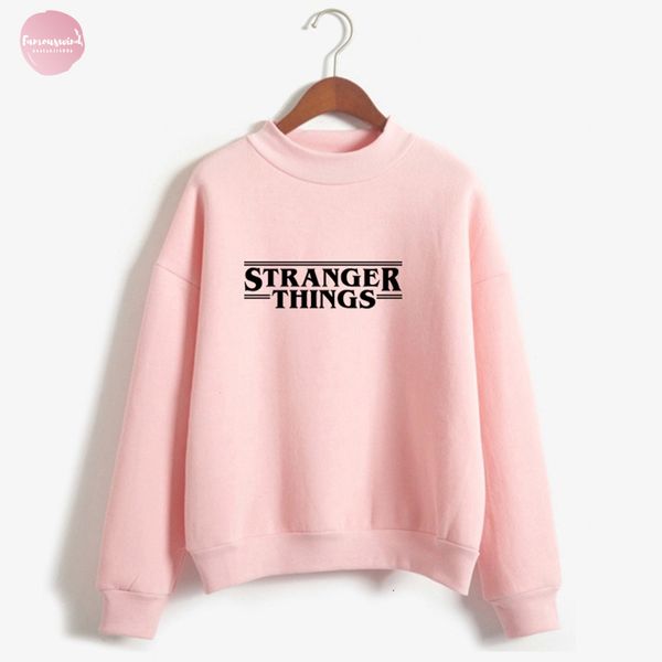 

hoodies stranger things women hoodie fleece harajuku sweatshirts autumn print hip hop letters winter hoodies sweatshirt, Black