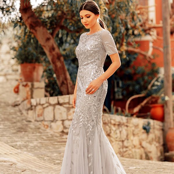 

europe and the united states cross-border bridesmaids toast evening dress beads mesh fishtail slim fit banquet performance host dress ball g, Black;red