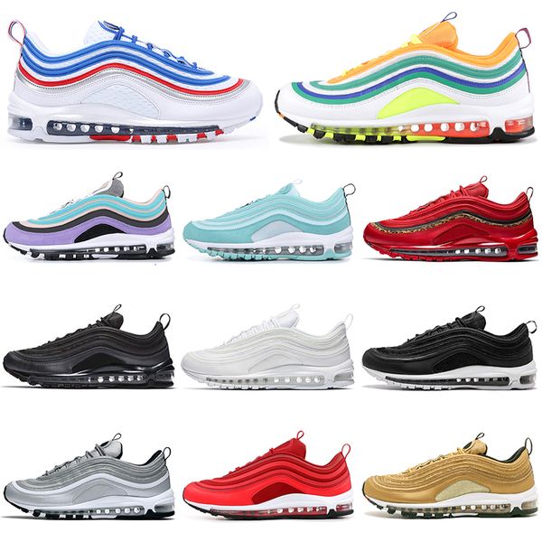

wholesale london summer of love running shoes for men women triple black white green gold silver bullet mens trainer sports sneakers