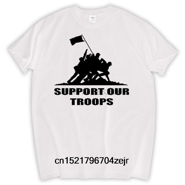 

men t shirt support our troops soldiers army navy marines brand tees t-shirt tshirt women, White;black