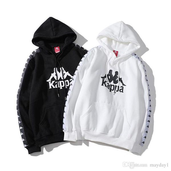 

brand men's hoodies letter print hoodies long sleeve streetwear pullover hip hop men clothing, Black