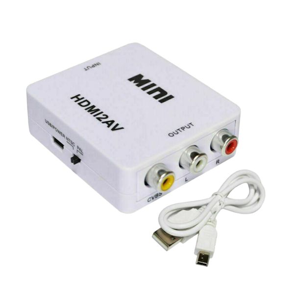 

1080p hdmi to rca video audio av cvbs adapter converter high quality
