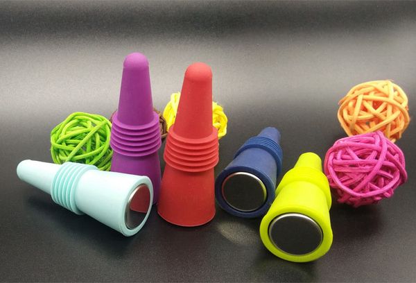 

food-grade silicone wine sers beer bottle plug silica reusable durable fresh keeping sealed lids for wine bottle ser kitchen bar