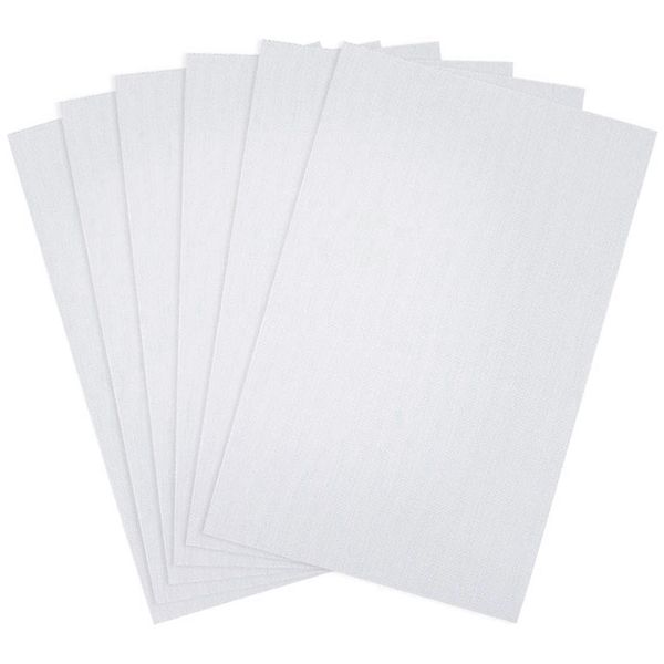 

6 pieces aida cloth 11 count cross stitch fabric, white, handmade embroidery 12 by 18-inch, Black