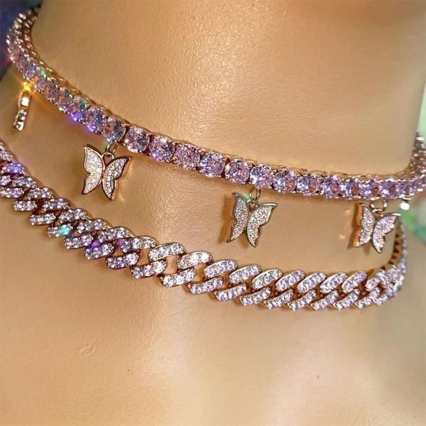 

missvikki romantic exquisite butterfly pendant necklace jewelry for women girl bridal wedding full shiny cz 2020, Silver