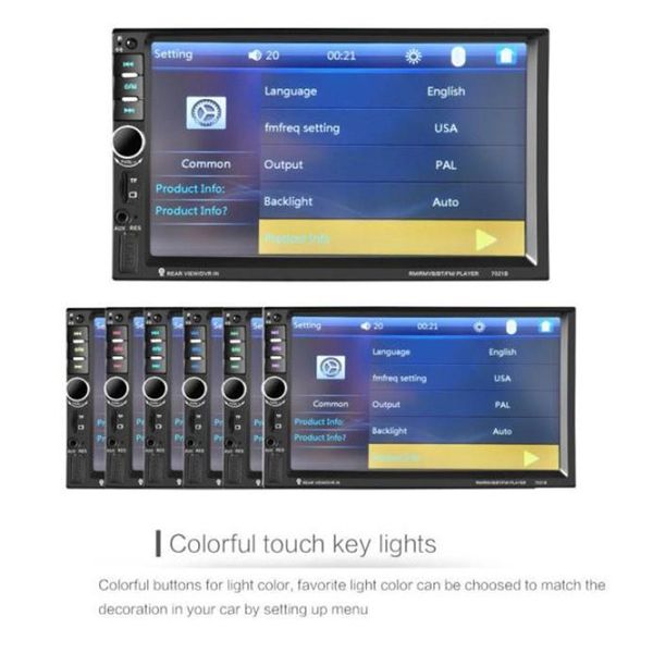 

bluetooth car stereo audio in-dash aux input receiver sd/usb mp5 player drop shipping sep 11