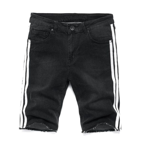 

fashion man denim pants jeans black spendex trousers with patch, Blue