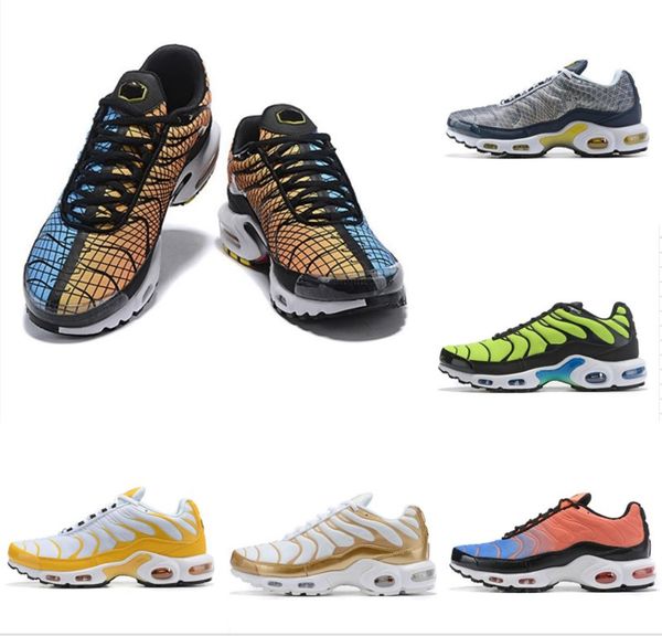 

2020 plus tn rainbow shoes mens bumblebee be true grape triple black shoes womens sherbet team red chaussures black white sneakers