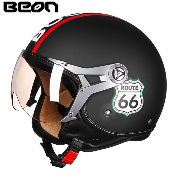 

beon b100 motorcycle helmet chopper 3/4 open face vintage helmet moto casque casco motocicleta capacete helmets