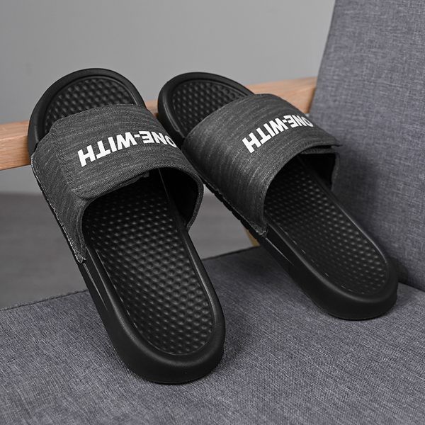 

men's shoes soft massage slippers men plus size fashion summer men flip flops outdoor beach sandal for multiple colour, Black