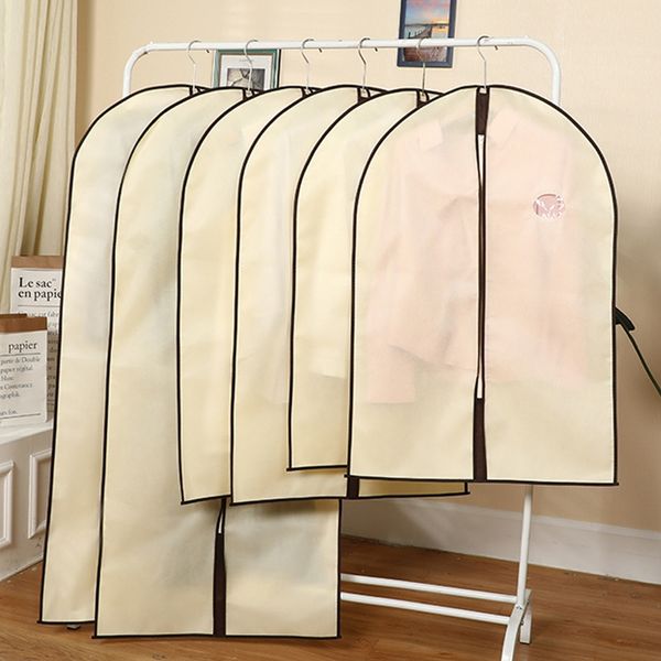 

h0wy9 dustproof non-woven pajama clothes home clothes bag new material non-woven zipper fly moisture-proof garment bag home coat dust cover