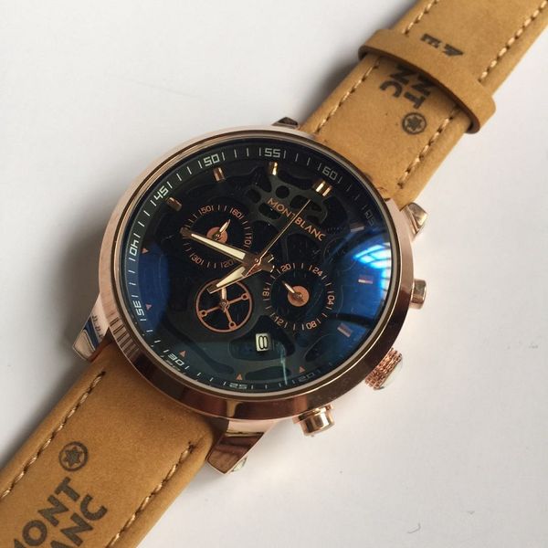 

big boss explode elegant men's watch, mineral crystal mirror 316 stainless steel strap [rose] men's commercial watch, Slivery;brown