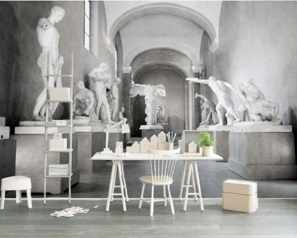 

3d murals wallpaper for living room european style retro city building decoration background wall