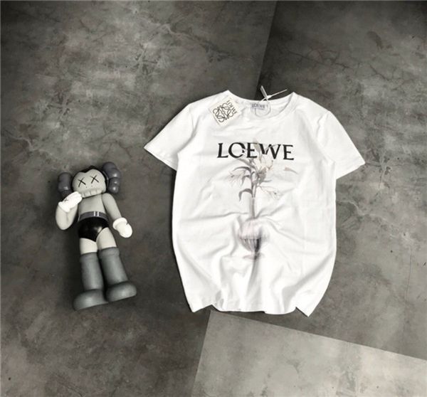 

20fw new paris spring loe luxury tshirt women men casual jumper sweatshirts swearter stitching crewneck streetwear outdoor tshirtq77g, White