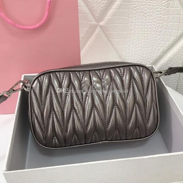 

designer crossbody bag designer bags handbag fashion m letter plain double zipper camera bag sheepskin genuine leather bag