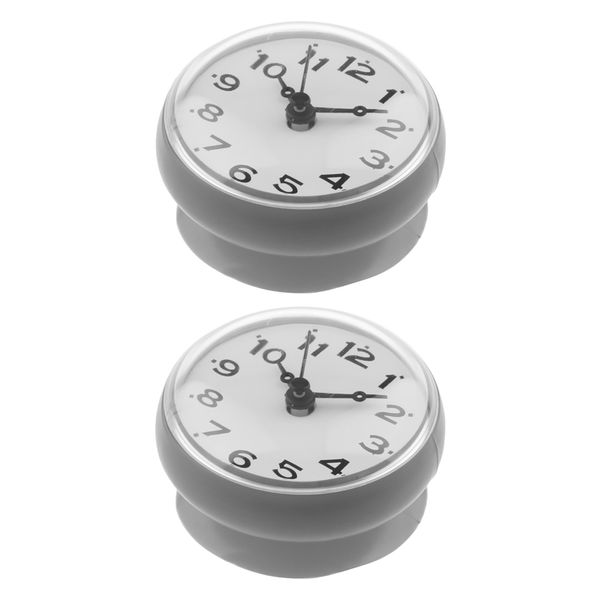 

2pieces bathroom kitchen clock moistureproof waterproof home decor gift