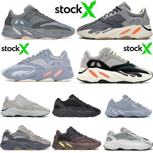 

new style magnet 700 wave runner inertia tephra solid grey vanta runing shoes men designer shoes women static sneakers eur 36-46, Black