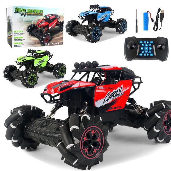 

1/16 2.4ghz 4wd new technology rc off-road music remote control stunt drift climbing car toys for children gifts t200115