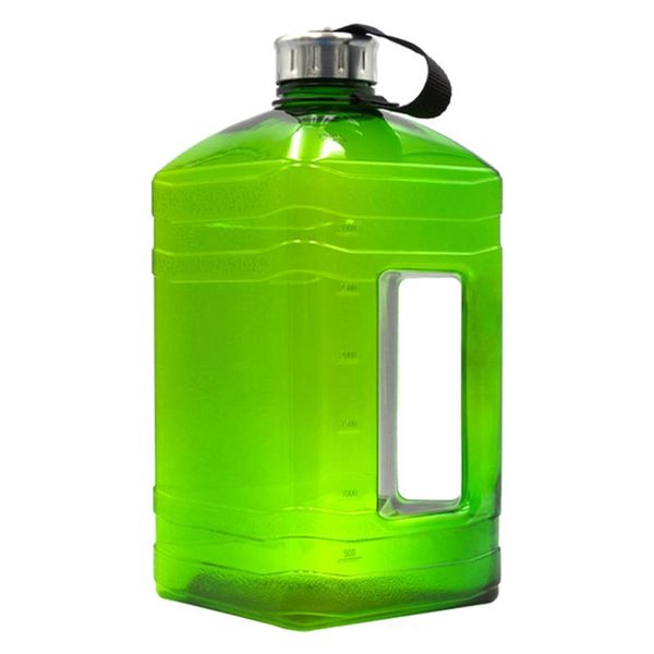 

3.8l sport gym carry petg drink cap container outdoor leakproof training travel durable water bottle kettle large capacity
