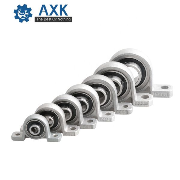 

2pcs zinc alloy diameter 8/10/12/17mm bore ball bearing pillow block mounted support kp08 kp000 kp001 kp003