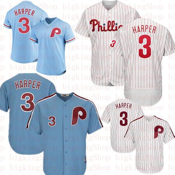 

Philadelphia 3 Bryce Harper Phillie Jersey 17 Rhys Hoskins 27 Aaron Nola Majestic Cool Base FlexBase Retro Baseball Jerseys
