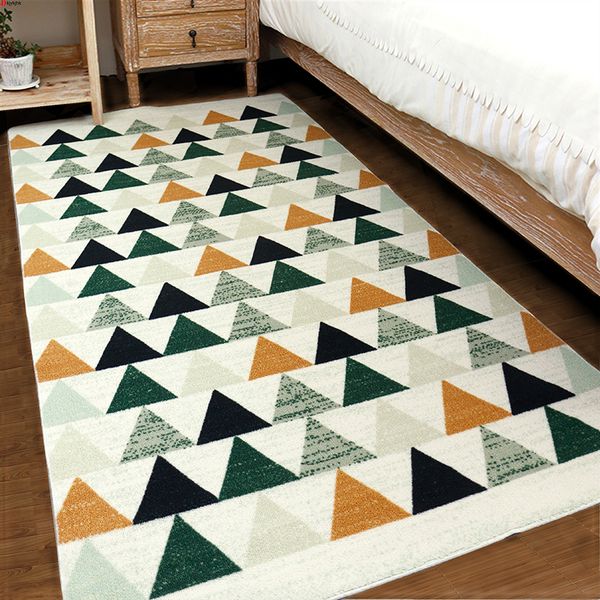 

geometric pattern bedside rug,nordic living room sofa carpet,table blanket