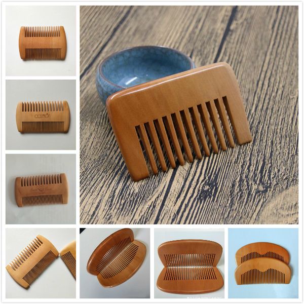 Pente de madeira delicado Personalizado Seu Pente de Beard de Design Personalizado Combs Laser Gravado Cabelo De Madeira Pente Para As Mulheres Homens Grooming