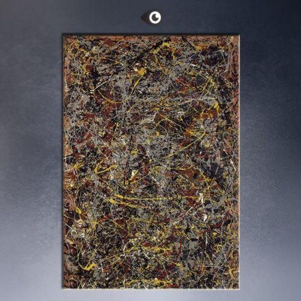 

jackson pollock "number 5" 1948 handpainted & hd print home decor wall art graffiti abstract oil painting on canvas jk11