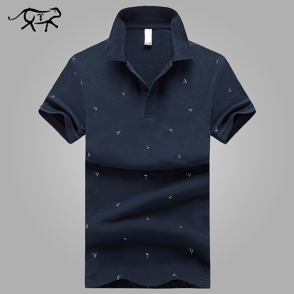 

Men 'S Polo Shirt Style Summer Fashion Printed Lapel Polo Men Cotton Short Sleeve Camisas Slim Fit Casual Male Polo Shirt Brand