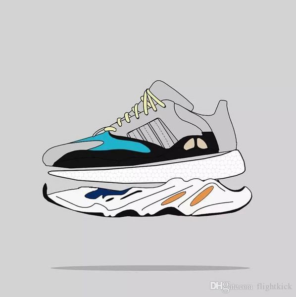 

with box and stock x new kanye west mauve wave utility black mens women vanta 700s casual sneakers designer shoes