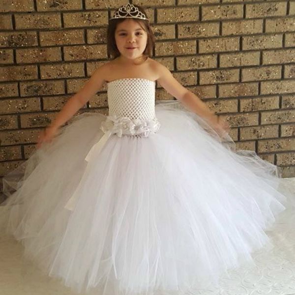 

princess flower girl dresses for wedding party with flora belt white baby girl baptism dress girl tutu dress for party occasion, Red;yellow