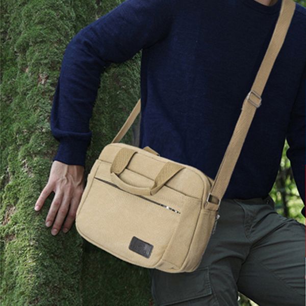 

crossbody bags for men's canvas solid color totes business shoulder bag messenger bags bolsas feminina#t2