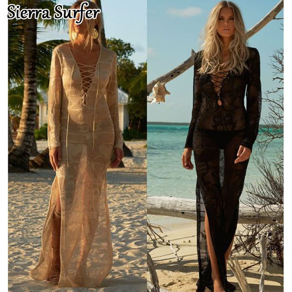 

beachwear saida de beach long swimwear women dress cover up pareo summer dresses 2019 new beach knitted skirt loose female skirt, Blue;gray