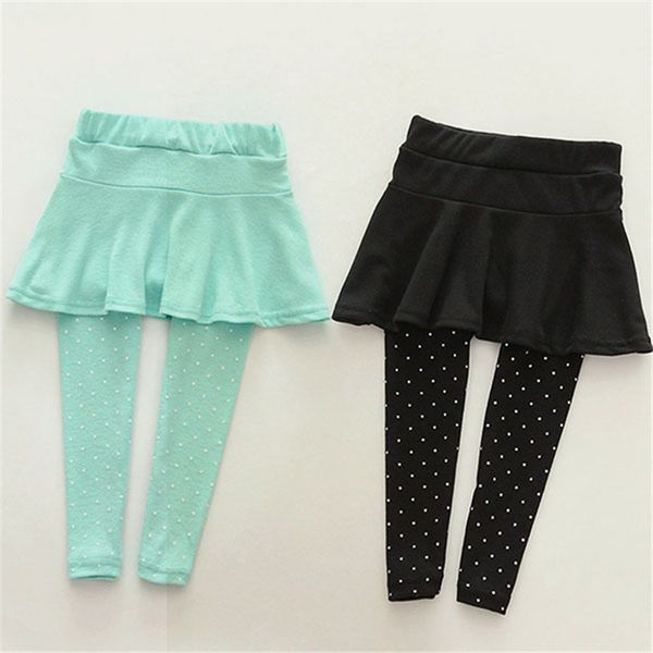 

girls pants new toddler girl culottes render pencil pants kid child spring/fall legging trousers skirt children clothing, Blue