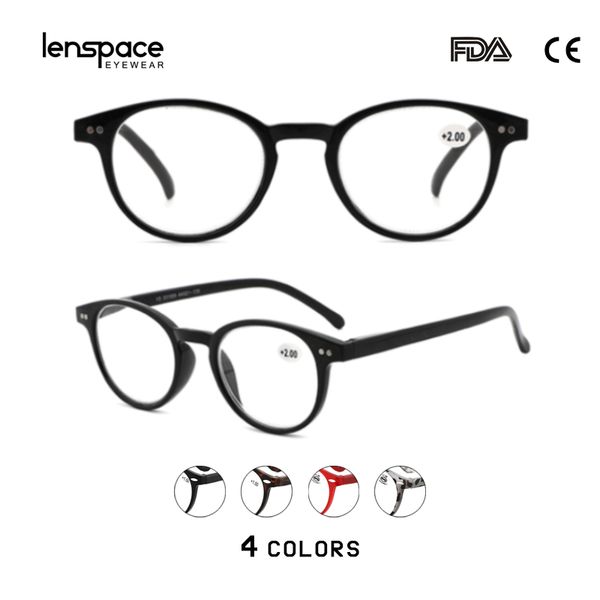 

lenspace 2020 reading glasses men women blue light glasses and eyeglasses spring fashion vintage round computer, White;black