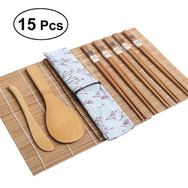 2019 Bamboo Sushi Making Kit Includes 2 Sushi Rolling Mats 1