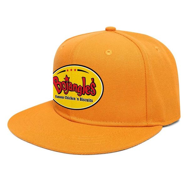 

bojangles' famous chicken french fries flat brim baseball cap custom personalized trucker hats american flag gay pride rainbow, Blue;gray