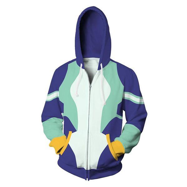 

не boku нет мой герой academia толстовки midoriya izuku косплей zip up hoodie мужчины женщины фуфайки куртка весна осень кардиган взрослых, Black