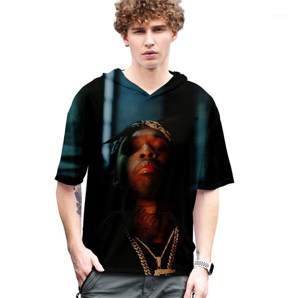 

поп дым с капюшоном с коротким рукавом летние топы повседневные плюс размер женские дизайнерские футболки мужские дизайнерские футболки, White;black