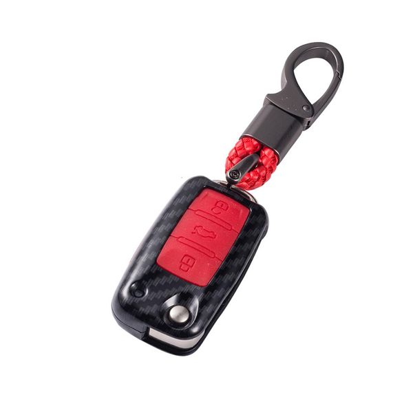 

replacement car key case foldable 3 buttons key bag abs automobile accessories