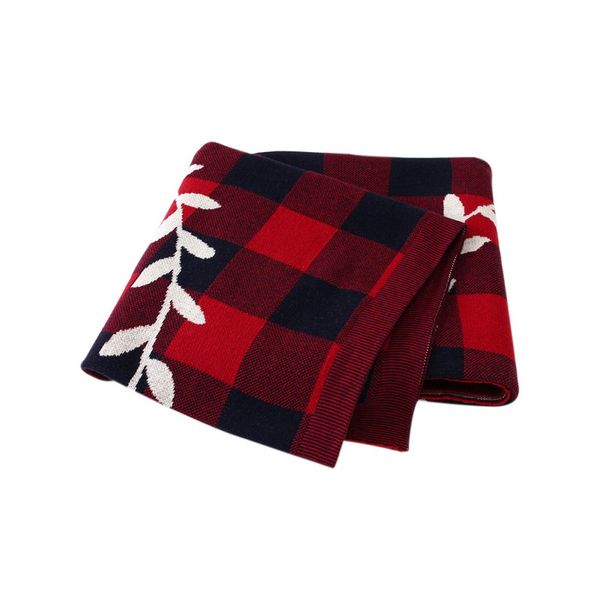 

baby christmas tree classic plaid blanket children's knitted air conditioning blanket