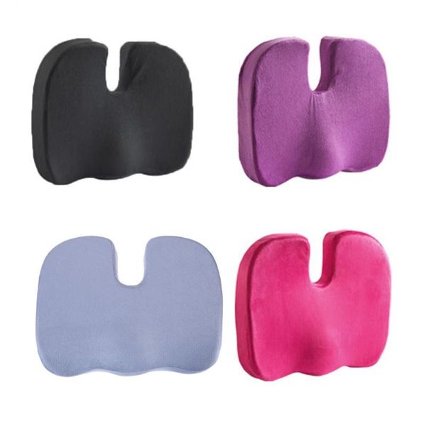 

travel memory foam seat cushion orthopedic chair cushion pad car office hips tailbone coccyx protect sitting u-shape pillows