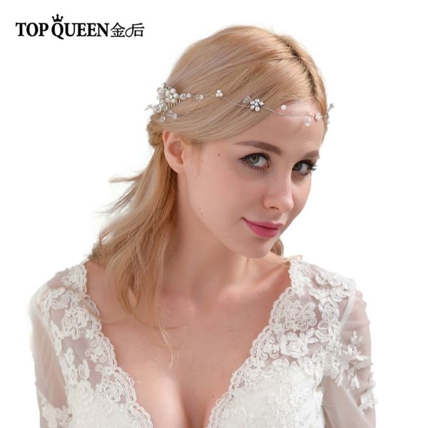 

ueen hp24 bridal combs wedding accessories elegant hair vines golden bridal double hair comb with crystal beaded headwear