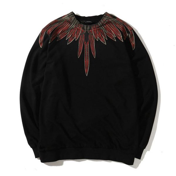 

marcelo burlon hoodie hip hop mens fashion designer hoodies mb men women sweatshirt long sleeve m-2xl, Black