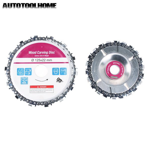 

wood carving disc 4 5 inch stainless steel woodworking 5/8" 7/8" arbor cutting disk fits for angle grinder saw blades tools