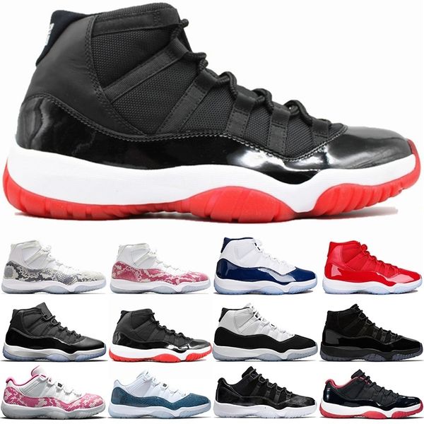 

11 pin navy snakeskin 11s concord 45 basketball shoes bred men women space jam gym red mens trainer sport sneakers sale